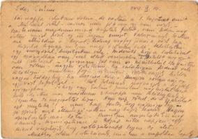 1944 Dr. Ádám Imre U569 zsidó KMSZ (közérdekű munkaszolgálatos) levele szerelmének Krausz Évának / W...