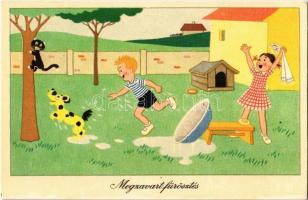 9 db MODERN humoros grafikai lap / 9 modern humorous graphic art motive postcards