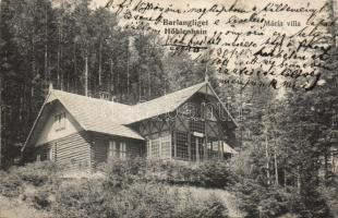 Barlangliget Mária villa