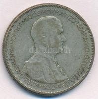 1930. 5P Ag Horthy jobbra T:2- patina Adamo P8