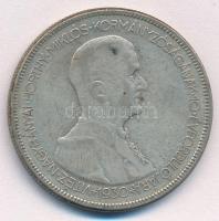 1930. 5P Ag "Horthy jobbra" T:2- patina Adamo P8