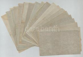 1918. 25K (20x) hullámos háttlap, mind különféle sorozatszámmal "3004"-től "3141"...