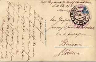 Wir müssen siegen! Des U-Boot's blaue Jungen zieh'n... / WWI K.u.K. Kriegsmarine art postc...