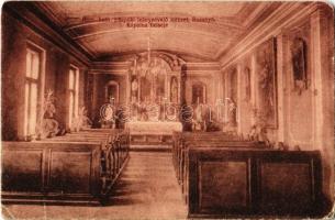 1918 Rozsnyó, Roznava; Római katolikus püspöki leánynevelő intézet, kápolna belseje / Catholic girls school, chapel interior (kopott sarkak / worn corners)