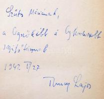 Thury Lajos: Földrengés Japánban. Fantasztikus regény. Bp., [1942], Stádium. A szerző dedikációjával...