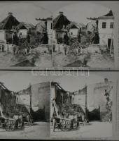 cca 1880 Klösz György (1844-1913) pesti fényképész 17 db vintage fotójáról készült 12 db negatív:   ...