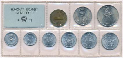 1975. 2f-10Ft (9xklf) érmés forgalmi sor fóliatokban T:1  Adamo FO8