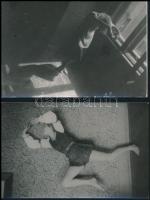 cca 1935/1960 Mozdulatművész, 4 db fotó, 14x9 cm