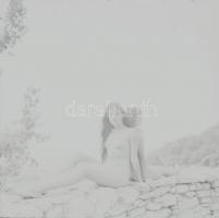 cca 1983 Nőnapi portfóliókból válogatva, szolidan erotikus felvételek, 6 db vintage negatív + 7 db v...