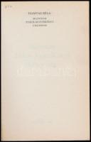 Hamvas Béla: Silentium. Titkos jegyzőkönyv. Unicornis. Bp., 1987, Vigilia. Első kiadás. Kiadói papír...