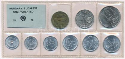 1979. 2f-10Ft (9xklf) érmés forgalmi sor fóliatokban T:1  Adamo FO12