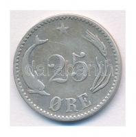 Dánia 1891. 25ö Ag "IX. Keresztély" T:3 
Denmark 1891. 25 Öre Ag "Christian IX"...