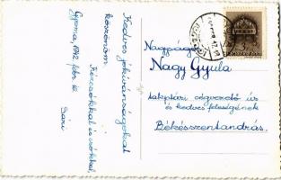 1942 Gyoma, Vasútállomás, park. photo