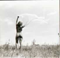 cca 1977 A test és az akarat szabadsága, szolidan erotikus felvételek,7 db vintage negatív + 2 db ma...