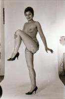 cca 1979 Még magamon tartom kicsit a ruhát..., szolidan erotikus felvételek, 13 db vintage negatív +...