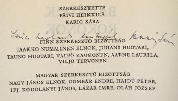 Barátok, rokonok. Tanulmányok a finn-magyar kulturális kapcsolatok történetéből. Szerk.: Päivi Heikk...