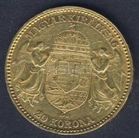 1893. 20K Au 6,775g "kiskirály"! T:2-/3+ R!