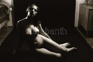 cca 1975 Érzéki játékok, szolidan erotikus felvételek, 13 db vintage negatív + 2 db vintage fotó és/...