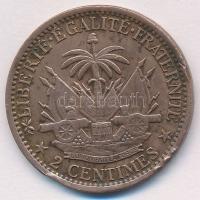 Haiti 1881. 2c Br T:2 ph. Haiti 1881. 2 Centimes Br C:XF edge error Krause KM#43