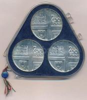 1977. 200Ft Ag (3xklf) "Magyar festők II. / Csontváry, Mányoki, Rippl-Rónai" eredeti, plom...