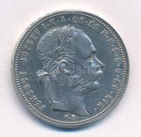 1880KB 1Ft Ag "Ferenc József / Középcímer" T:2
Adamo M15