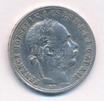 1892KB 1Ft Ag "Ferenc József / Fiume címer" T:2- 
Adamo M15