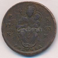 1763 PH-KM Poltura Cu "Mária Terézia" T:2-,3 Unger III.: 1270.c