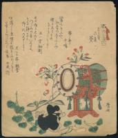 Jelzéssel: Japán akvarell, papír. 19x22 cm