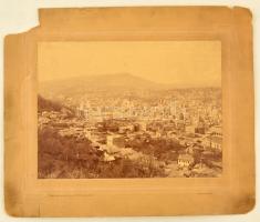 cca 1890 Szarajevó nagyméretű keményhátú fotója kis beszakadással / Large photo of Sarajevo with small tear  Photo size 26x20 cm