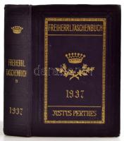 Gothaisches Genealogisches Taschenbuch der freiherrlichen Häuser. Teil B. 87. Jahrgang 1937. Gotha,1937, Justhus Perthes. Német nyelven. Kiadói aranyozott egészvászon-kötés.