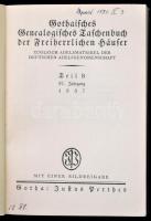 Gothaisches Genealogisches Taschenbuch der freiherrlichen Häuser. Teil B. 87. Jahrgang 1937. Gotha,1...