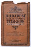 1928 Budapest székesfőváros és környékének térképe utcajegyzékkel, 1:25000, M. kir. Állami Térképész...