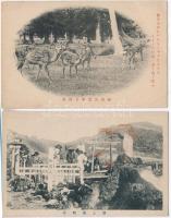 12 db RÉGI kínai és japán képeslap / 12 pre-1945 Chinese and Japanese postcards