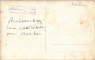 1939 Balatonboglár, fürdőző gyerekek az üdülőtelepen. Bellainé fényképész photo (fl)