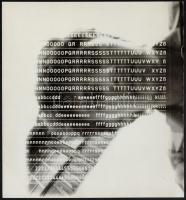 cca 1989 Telek Zsolt 3 db vintage fotóművészeti alkotása, az egyik feliratozva, a magyar fotográfia avantgarde korszakából, 22,5x24 cm és 24x26 cm között, az egyik kép sarkán törésnyom