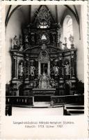 Szeged, Szeged-Alsóvárosi Mátyás templom főoltára, belső. Készült: 1713. Újítva: 1937. photo
