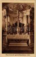 Pápa, Ferencesek gyóntatókápolnájának oltára, belső