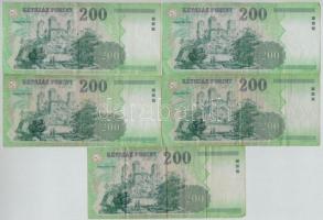 2005-2007. 200Ft (5x) T:III