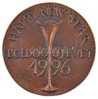 Tóth Sándor (1933-) 1995. "Chardonnay Brut 1882-1995 / Happy New Year - Boldog Új Évet 1996&quo...