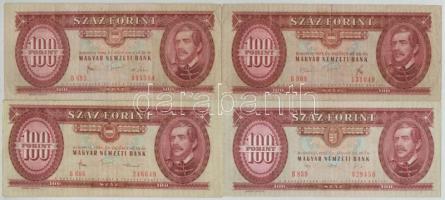 1949-1992. 100Ft (8xklf) T:III szép papír