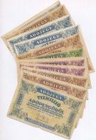 1946. 13db-os vegyes magyar adópengő bankjegy tétel T:III,III-
