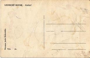 Lednicróna, Lednicz-Rovne, Lednicz-Rownye, Lednické Rovne; Kastiel / kastély / castle (szakadás / te...