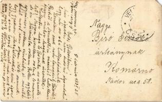 1933 Nagycsalomja, Velká Calomija (Calomia); Pénzügyőrség laktanyája, Kalmár vendéglő / Hostinec / F...