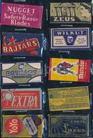 10 klf régi borotvapenge csomag tartalommal / vintage razor blades