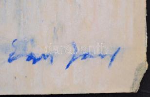 Egry jelzéssel: Dombos táj. Pasztell, papír, 41×30 cm