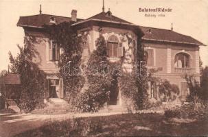 Balatonfürdvár Rákossy villa