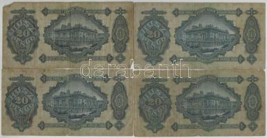 1930. 20P (4x) T:III,III-