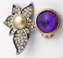 Vegyes bizsu tétel, nyakláncok, brossok, stb., 33 db