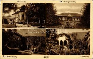 1941 Heves, Halász villa, Dr. Remenyik kastély, Dr. Balázs kastély, Klár kastély
