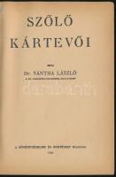 Növényvédelem és kertészet könyvtára 2 kötete (III.,VI.) szőlészet témában: Dr. Sántha László: Szőlő...